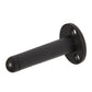 Matt Black Skirting Mounted Door Stop - 75mm technical image