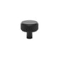 Knurled Drawer/Cupboard Knobs Matt Black Finish - 30mm product image