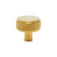 Satin Brass Knurled Industrial Chic Drawer/Cupboard Knobs - 30mm technical image