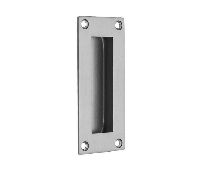 Stainless Steel Pocket/Sliding Door Rectangular Flush Pull Handle - 102mm x 45mm product image