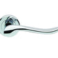Carlisle Brass Serozzetta 'Verdun' Door Handles On Round Rose, Polished Chrome - ZIN3130PC