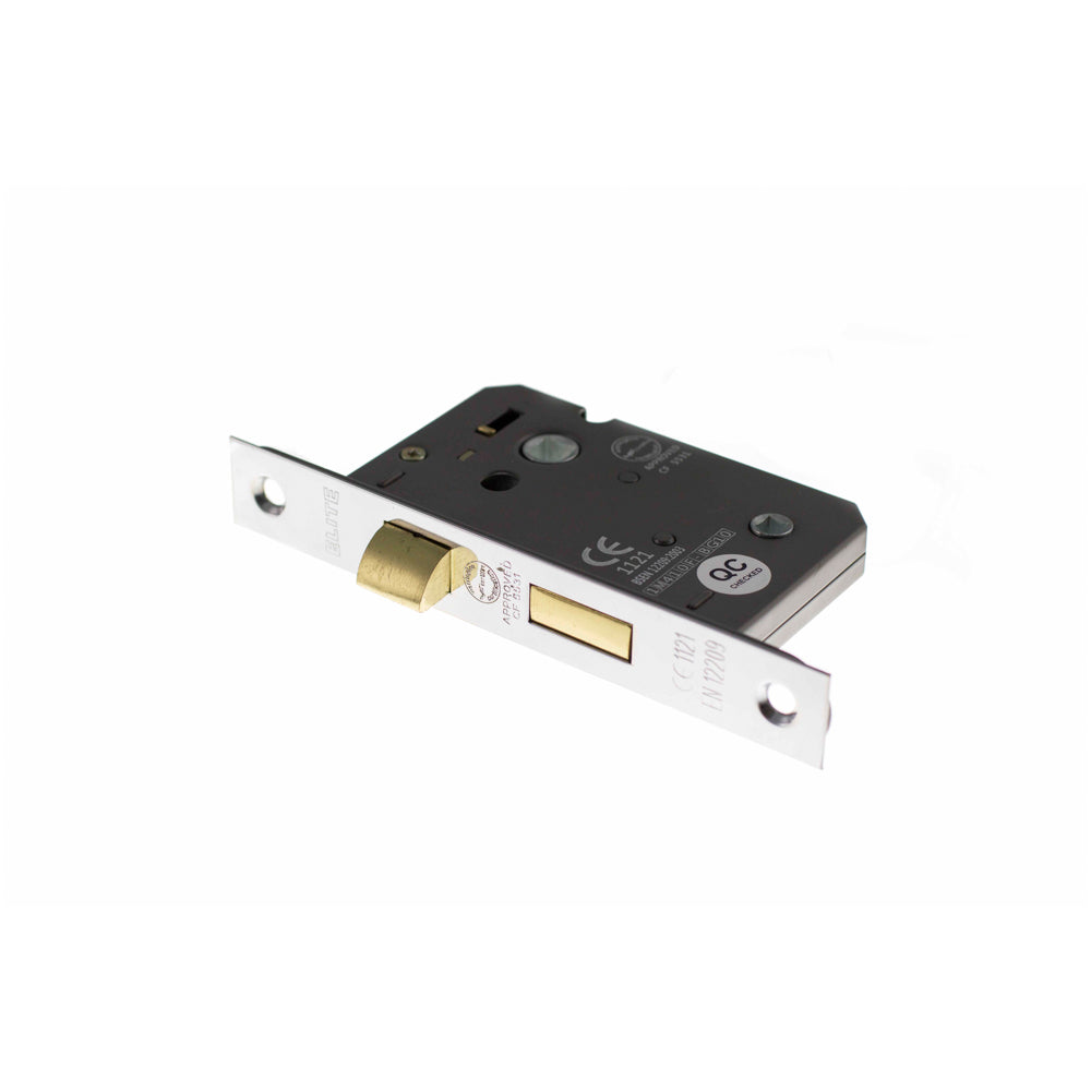 Atlantic Bathroom Lock [CE] 3" - Polished Chrome - ALKBATH3PC