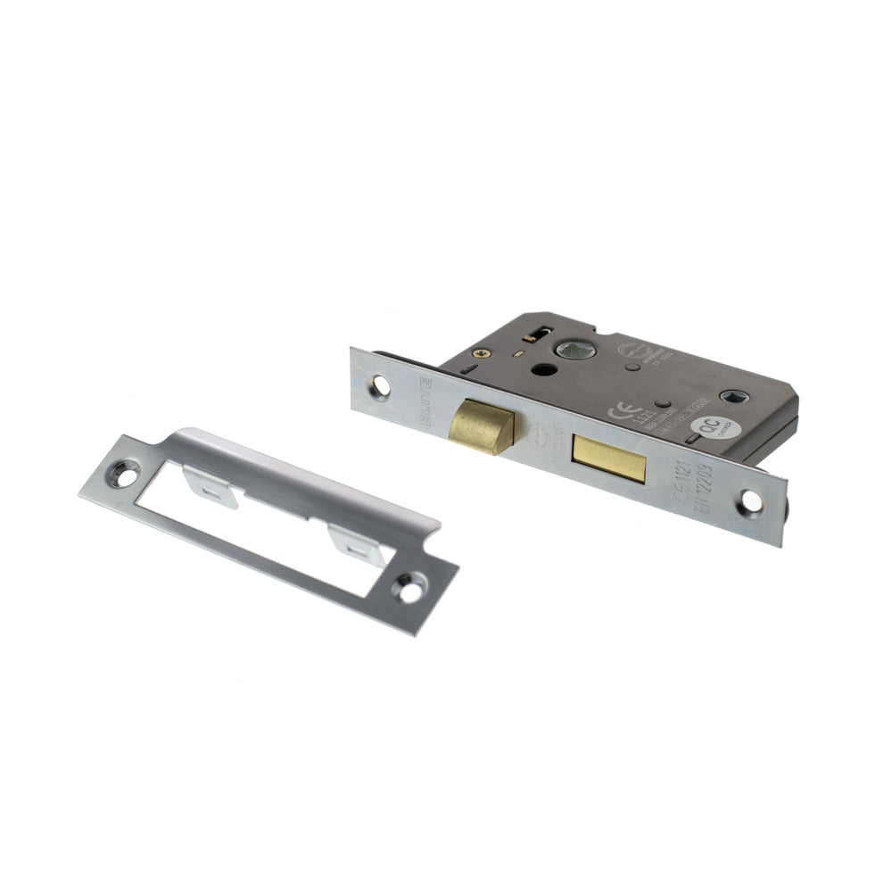 Atlantic Bathroom Lock [CE] 3" - Satin Chrome - ALKBATH3SC