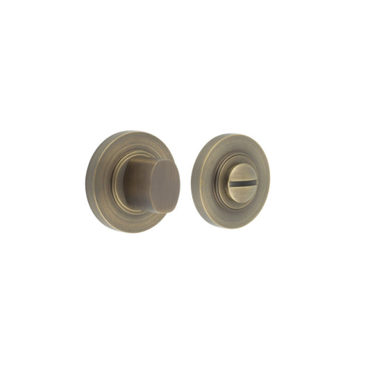 Burlington Range Bathroom Turn & Release - Antique Brass/Bronze - BUR81AB