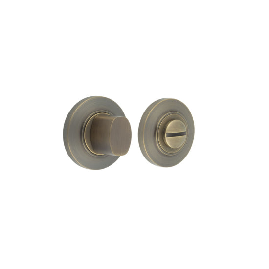 Burlington Range Bathroom Turn & Release - Antique Brass/Bronze - BUR81AB