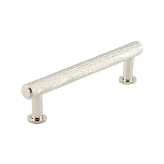 Frelan Burlington Polished Nickel Piccadilly Knurled Cabinet Pull Handle - 96mm, 128mm, 224mm
