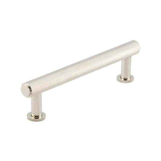 Frelan Burlington Polished Nickel Piccadilly Knurled Cabinet Pull Handle - 96mm, 128mm, 224mm