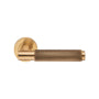 Carlisle Brass Varese Knurled Lever Door Handles, Satin Brass - EUL050SB product image