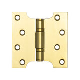 Parliament Ball Bearing Hinge 102x102x3mm Brass Finish