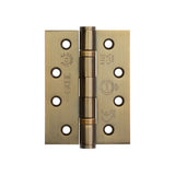 4 Inch Grade 13 Antique Brass Ball Bearing Hinges