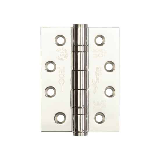 4 Inch Polished Steel Grade 13 Fire Rated Ball Bearing Hinges