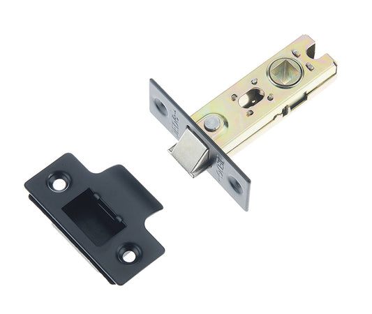 Black 2.5 Inch Tubular Mortice Door Latch