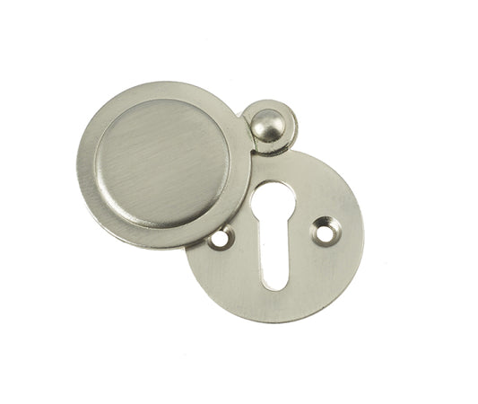 JV42 Satin Nickel Covered Keyhole