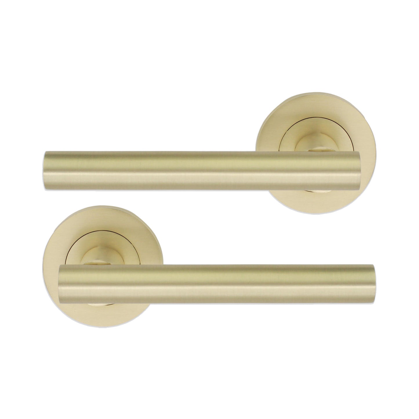 Lever Door Handle & Key Features | Satin Brass | 110mm | Jura | Spira Brass