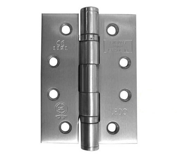 4 Inch Satin Stainless Steel, Grade 13 Fire Rated Ball Bearing Hinges