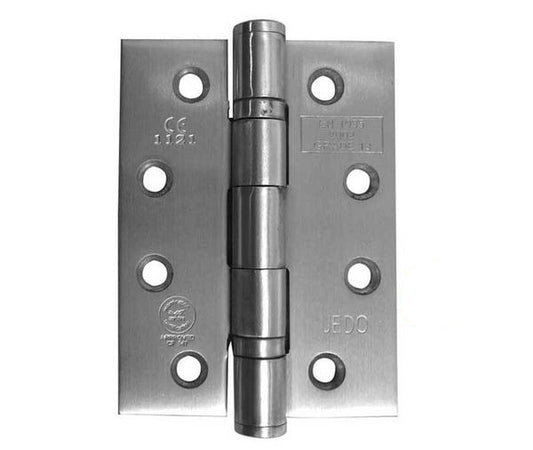 4 Inch Satin Stainless Steel, Grade 13 Fire Rated Ball Bearing Hinges