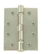 4 Inch Satin Nickel, Grade 11 Fire Rated, Ball Bearing Hinges