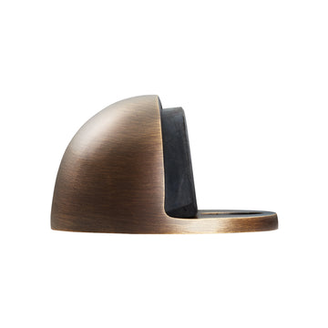 Antique Brass Oval Floor Mounted Door Stop
