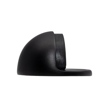 Matt Black Heavy Duty Oval Floor Mounted Door Stop