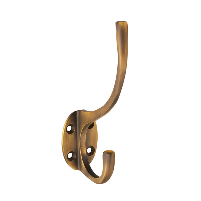 Antique Brass Hat & Coat Hook