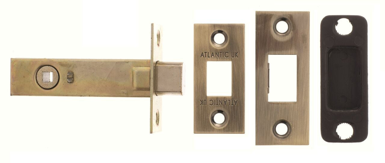 2.5, 3 And 4 Inch - Antique Brass/Bronze Bathroom Deadbolt