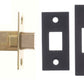 ADB3-MB Atlantic Hardware Matt Black Bathroom Mortice Deadbolt
