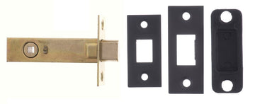 2.5, 3 And 4 Inch - Matt Black Bathroom Deadbolt