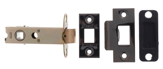 Atlantic Hardware UK AL3BN Black Nickel Mortice Door Latch, 3 Inch