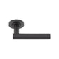 Knurled T-Bar Design Door Handles - Burlington Range - Matt Black