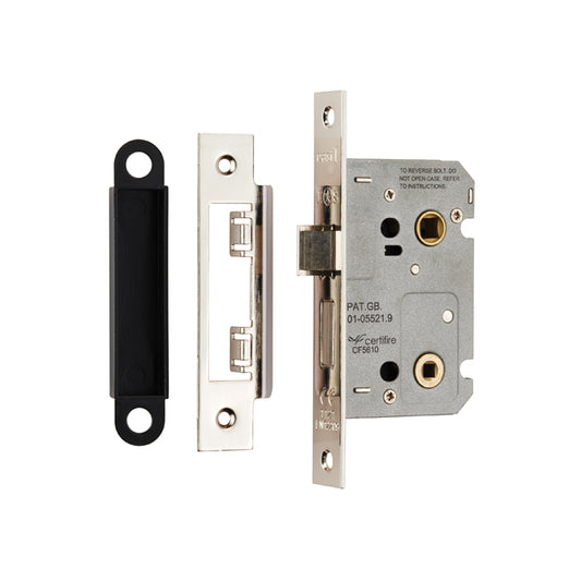 Carlisle Brass/Eurospec Bathroom Lock (64mm OR 76mm) - Nickel Plated