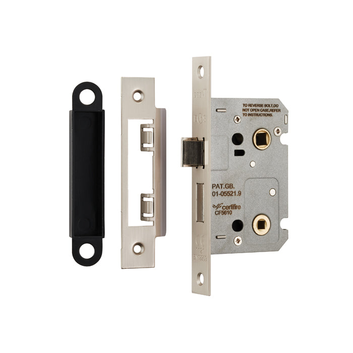 Carlisle Brass/Eurospec Bathroom Lock (64mm OR 76mm) - Satin Nickel