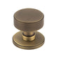 Frelan Hardware Burlington Westbourne Knurled Mortice Door Knobs, Antique Brass - BUR102AB