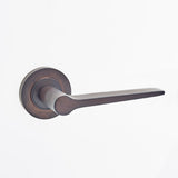 Knightsbridge Lever Door Handles - Frelan Burlington Range - Dark Brass/Bronze - BUR20DB - PLAIN ROSE