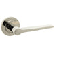 BUR20PN KNIGHTSBRIDGE 'BURLINGTON' DOOR HANDLES - POLISHED NICKEL PLAIN ROSE