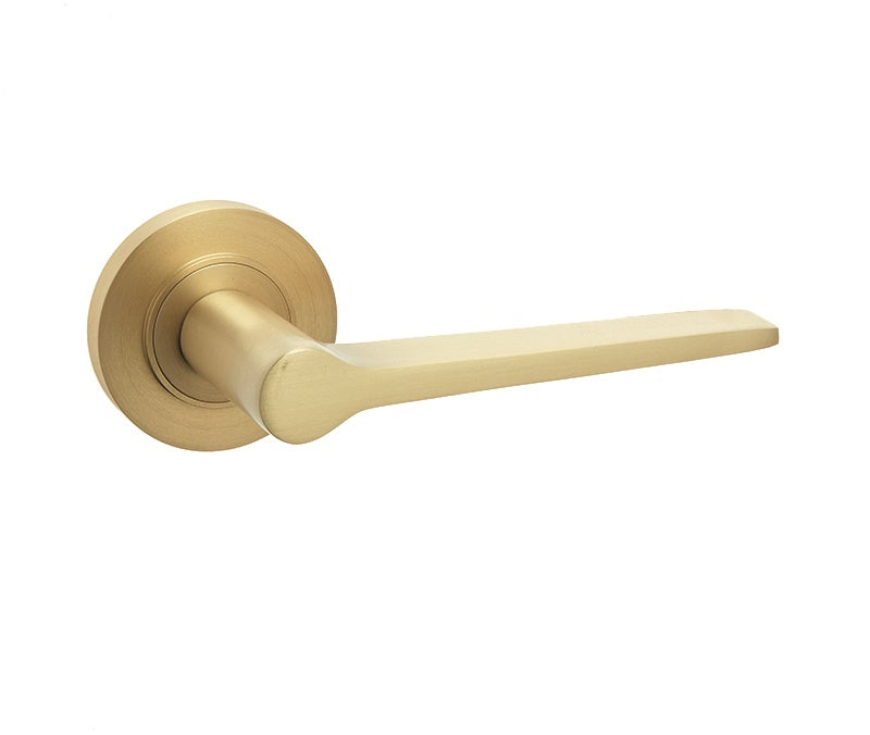 Knightsbridge Lever Door Handles - Burlington Range - Satin Brass - BUR20SB