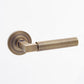 Westminster Lever Door Handles - Burlington Range - Antique Brass/Bronze - CHAMFERED ROSE OPTION