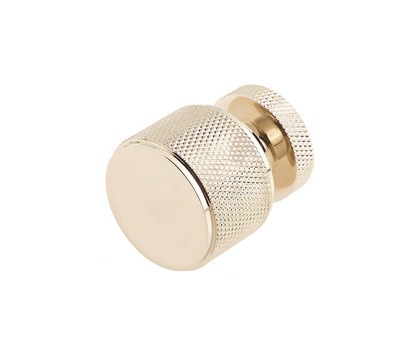 Burlington Piccadilly Knurled Cupboard Knob 30mm, Antique Brass, Dark Bronze, Polished or Satin Nickel & Satin Brass