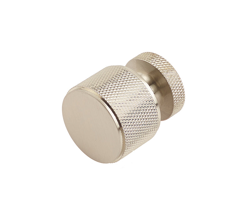 Burlington Piccadilly Knurled Cupboard Knob 30mm, Antique Brass, Dark Bronze, Polished or Satin Nickel & Satin Brass