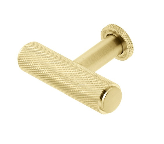 Frelan Burlington Piccadilly Knurled T-Bar Cupboard Knob - Various Finishes