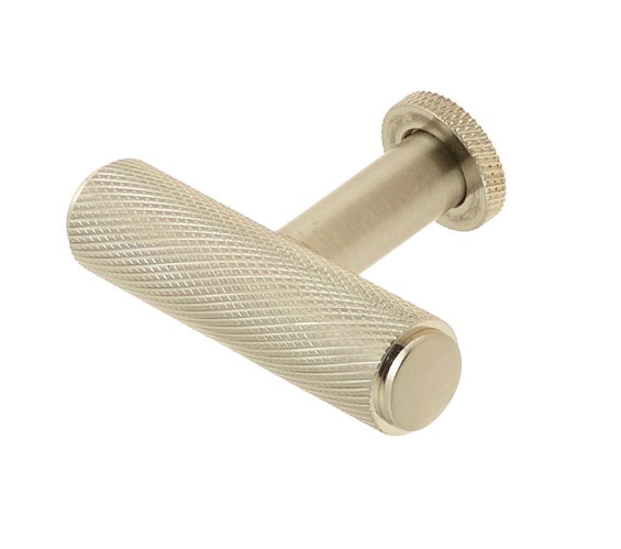 Frelan Burlington Piccadilly Knurled T-Bar Cupboard Knob - Various Finishes