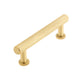 Satin Brass Knurled Cabinet Pull Handle - 96mm, 128mm, 224mm