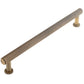 Satin Brass Knurled Cabinet Pull Handle - 96mm, 128mm, 224mm