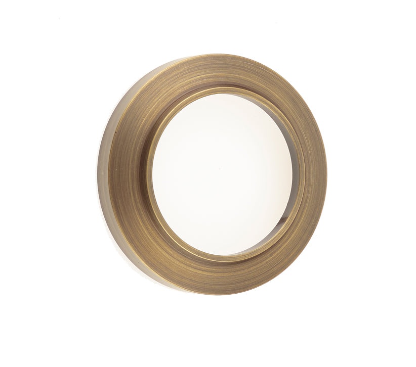 Burlington Range Standard Escutcheon With Chamfered Outer Rose Cover - Antique Brass - BUR72AB