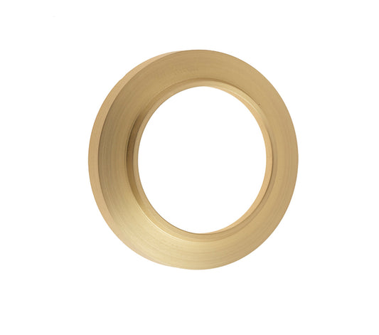 Burlington Range Standard Escutcheon With Chamfered Outer Rose Cover - Satin Brass - BUR72SB