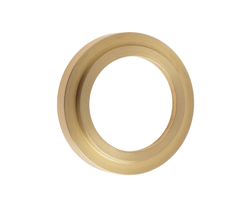 Burlington Range Standard Escutcheon With Stepped Outer Rose Cover - Satin Brass - BUR73SB