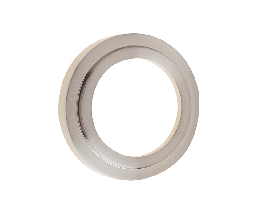 Burlington Range Standard Escutcheon With Stepped Outer Rose Cover - Satin Nickel - BUR73SN