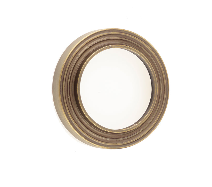 Burlington Range Standard Escutcheon With Reeded Outer Rose Cover - Antique Brass - BUR74AB