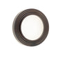Burlington Range Standard Escutcheon With Reeded Outer Rose Cover - Dark Bronze - BUR74DB