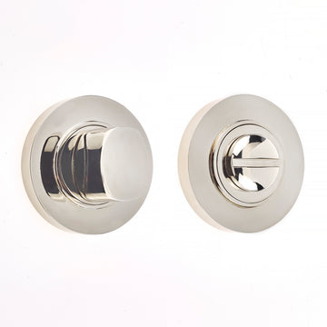 Burlington Range Bathroom Turn & Release - Polished Nickel - BUR81PN