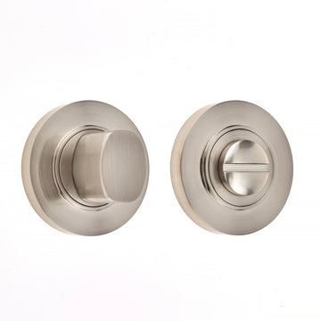 Burlington Range Bathroom Turn & Release - Satin Nickel - BUR81SN